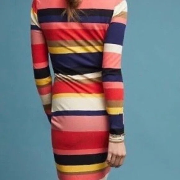 Anthropologie Plenty by Tracy Reese Vivid Striped Column Size Medium Dre… - Picture 9 of 9